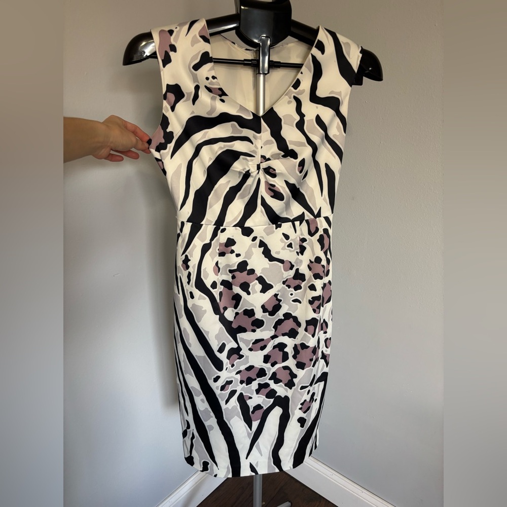 Zebra/Leopard Print Work Dress